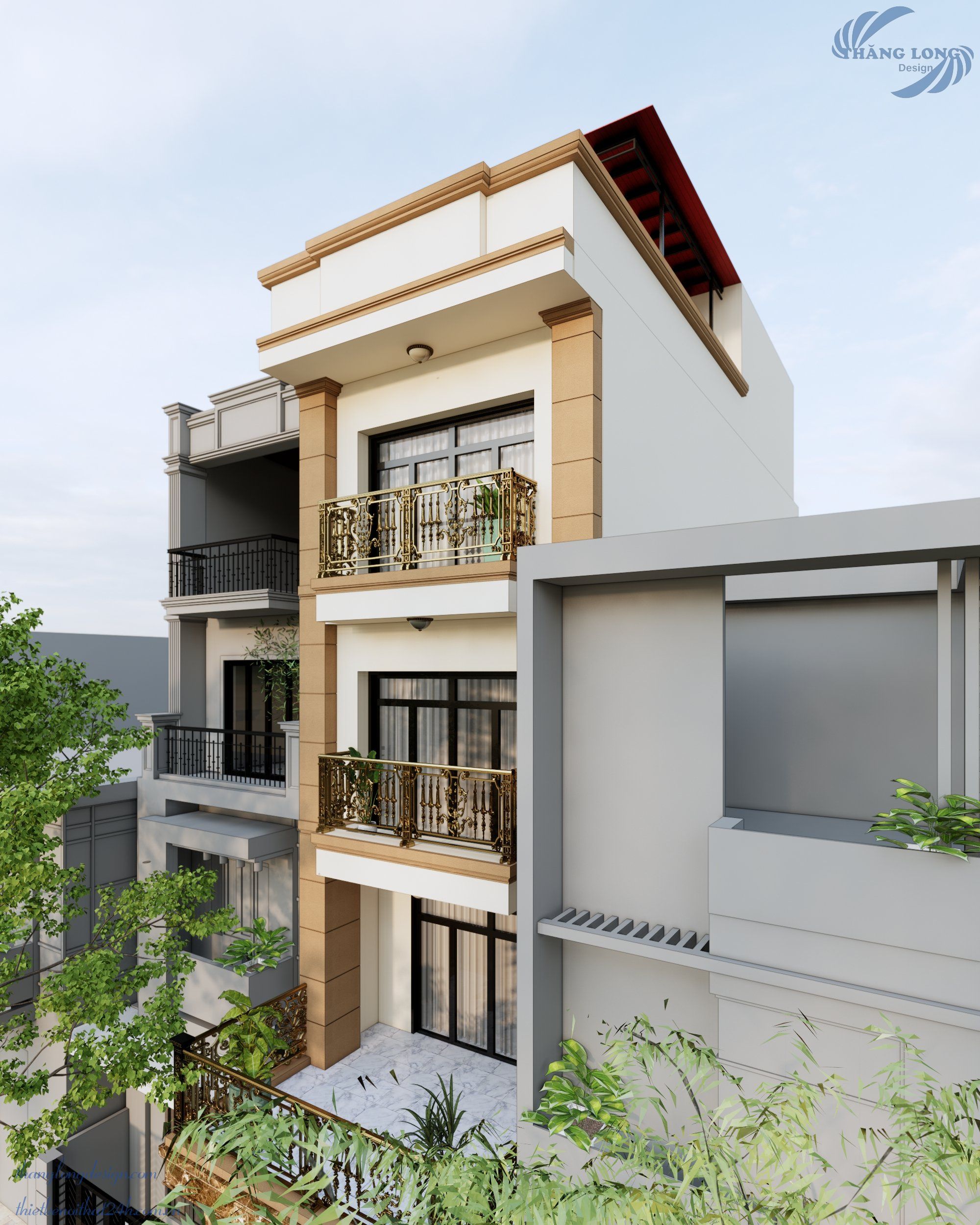 Thiết kế và thi công nhà phố tại Quang Minh, Mê Linh, Vĩnh Phúc